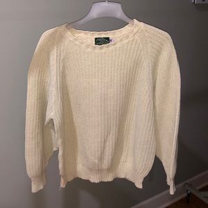North Bay Outfitters 100% Cotton Knit Fisherman’s Sweater - Natural Fiber - XL